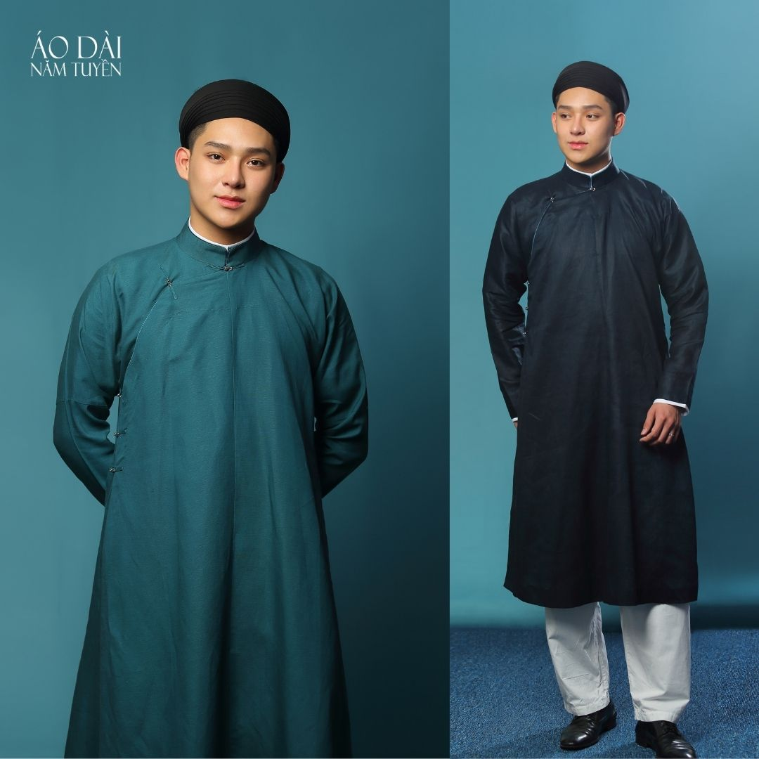 Áo dài nam ngày càng đẹp và nhất định bạn phải cho chồng yêu diện một bộ Tết này- Ảnh 4.