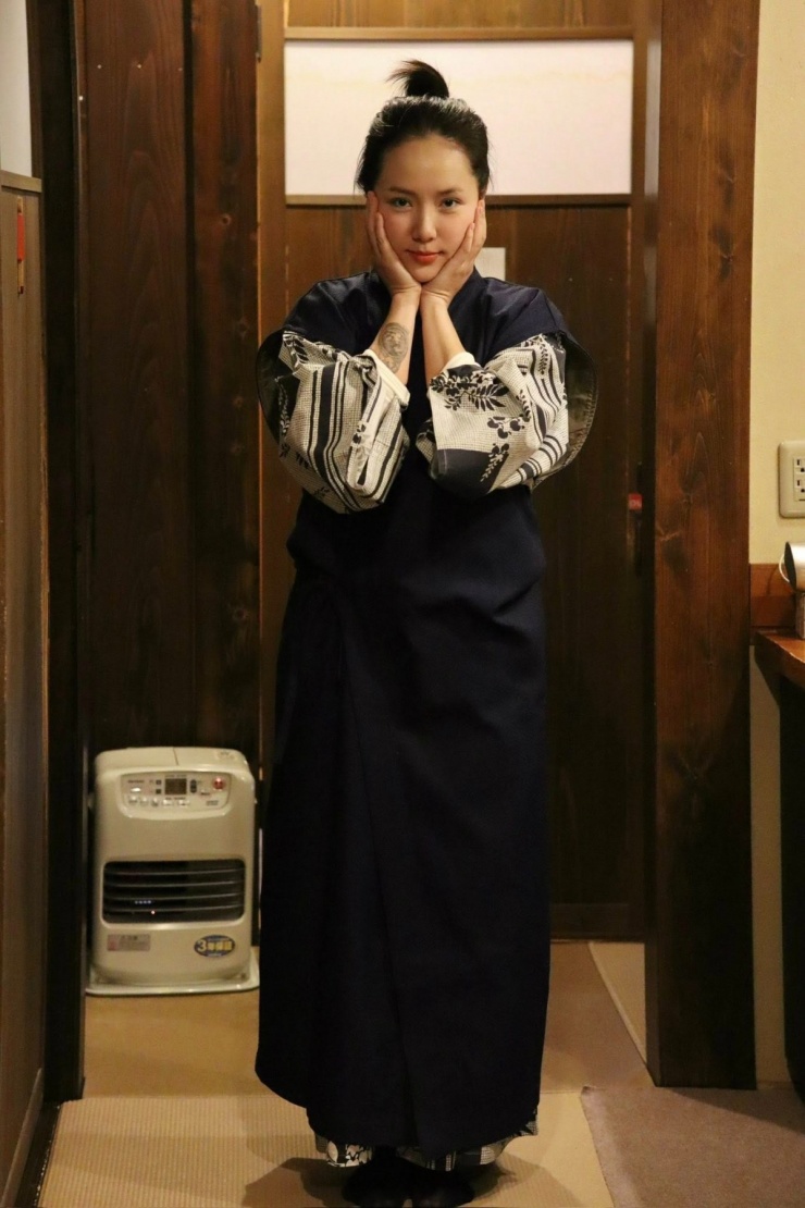 Phương Linh 'nghỉ Tết sớm' ở làng cổ Shirakawa-go - 7