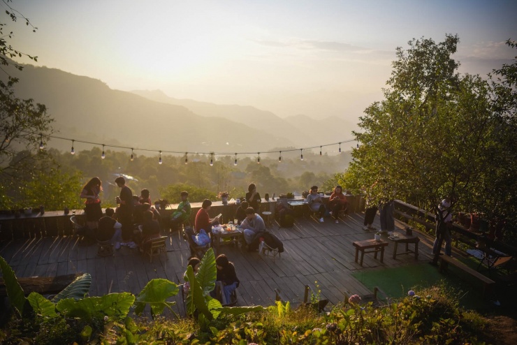 Bản Sin Suối Hồ được mệnh danh là "thiên đường trong mây". Ảnh: Nguyễn Việt Hùng