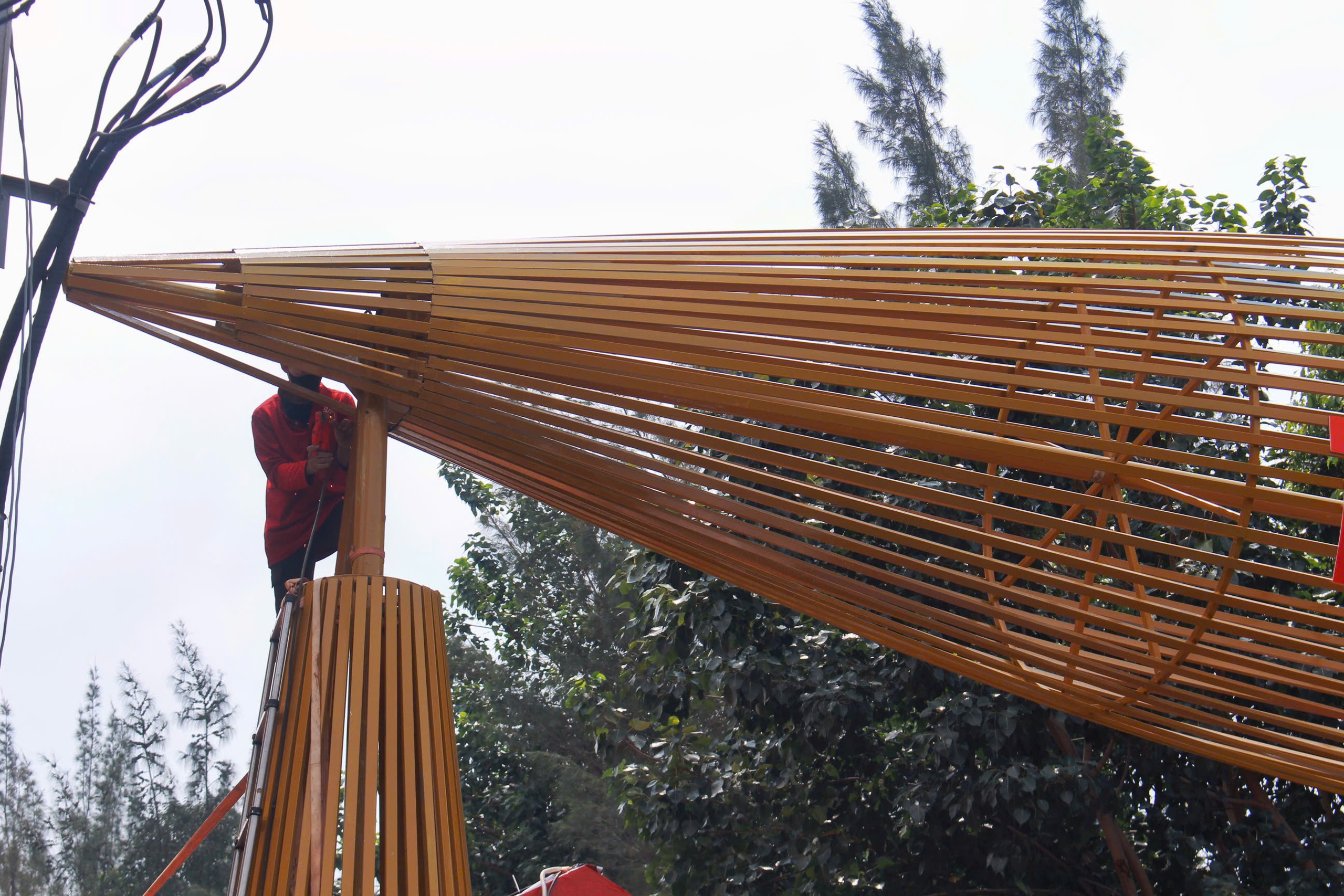 Không khí rộn ràng trước giờ khai mạc Chợ hoa xuân 