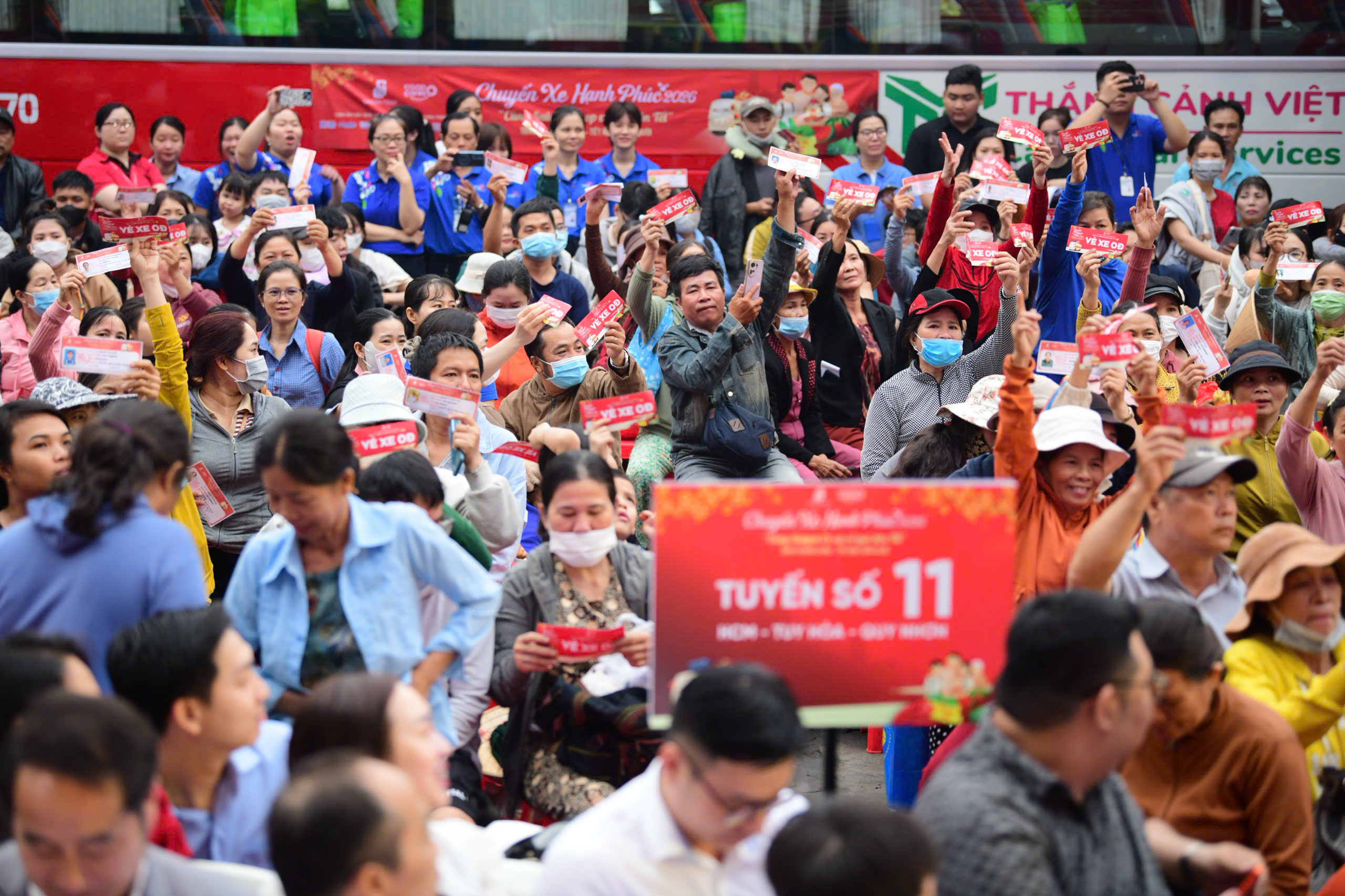 Saigon Co.op khởi động 'Chuyến xe hạnh phúc' 2026, đưa 900 người lao động về quê miễn phí    - Ảnh 6.