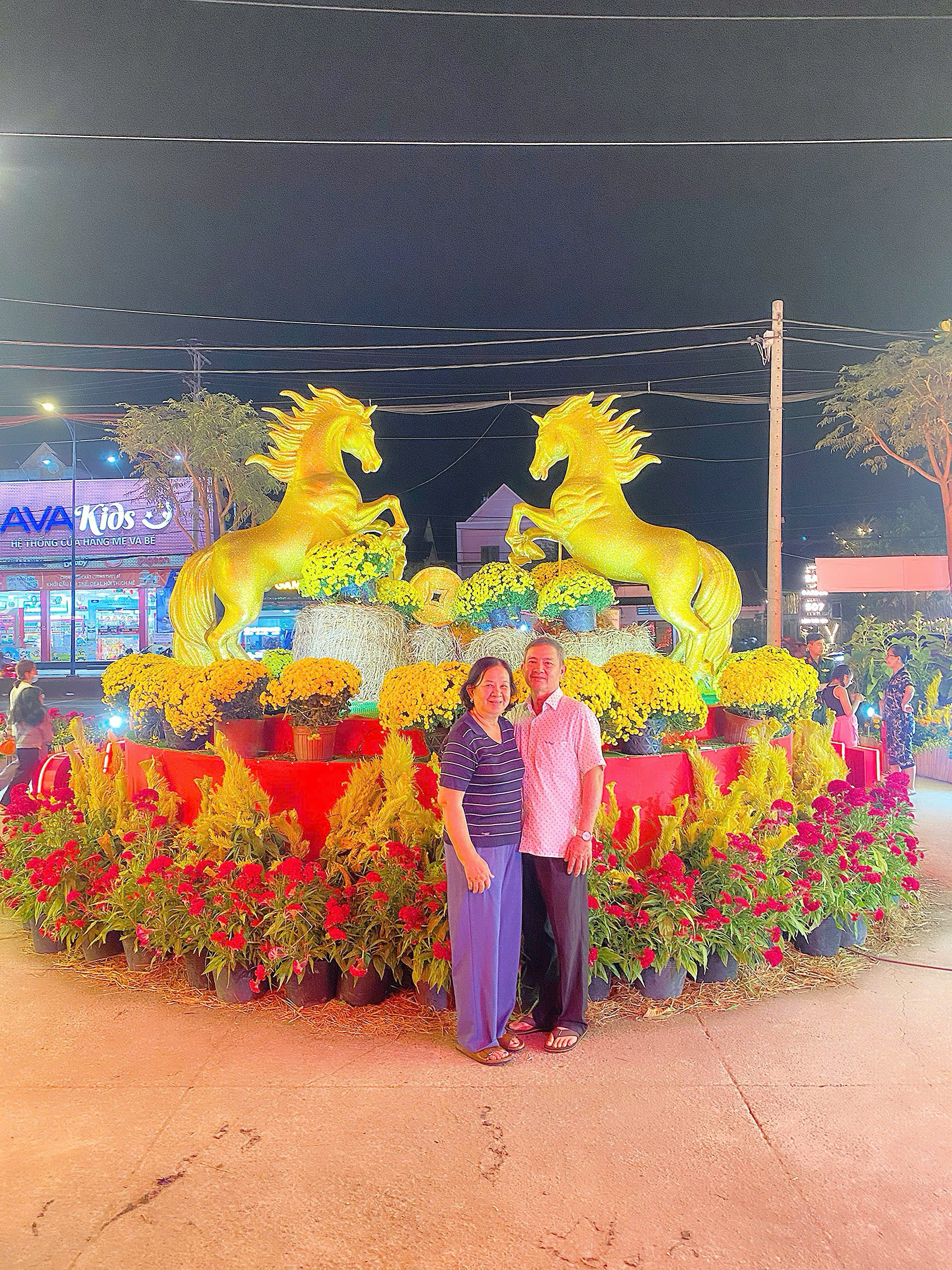 Xã có dân số đông thứ 10 cả nước rộn ràng khai mạc Hội hoa xuân - Ảnh 6.