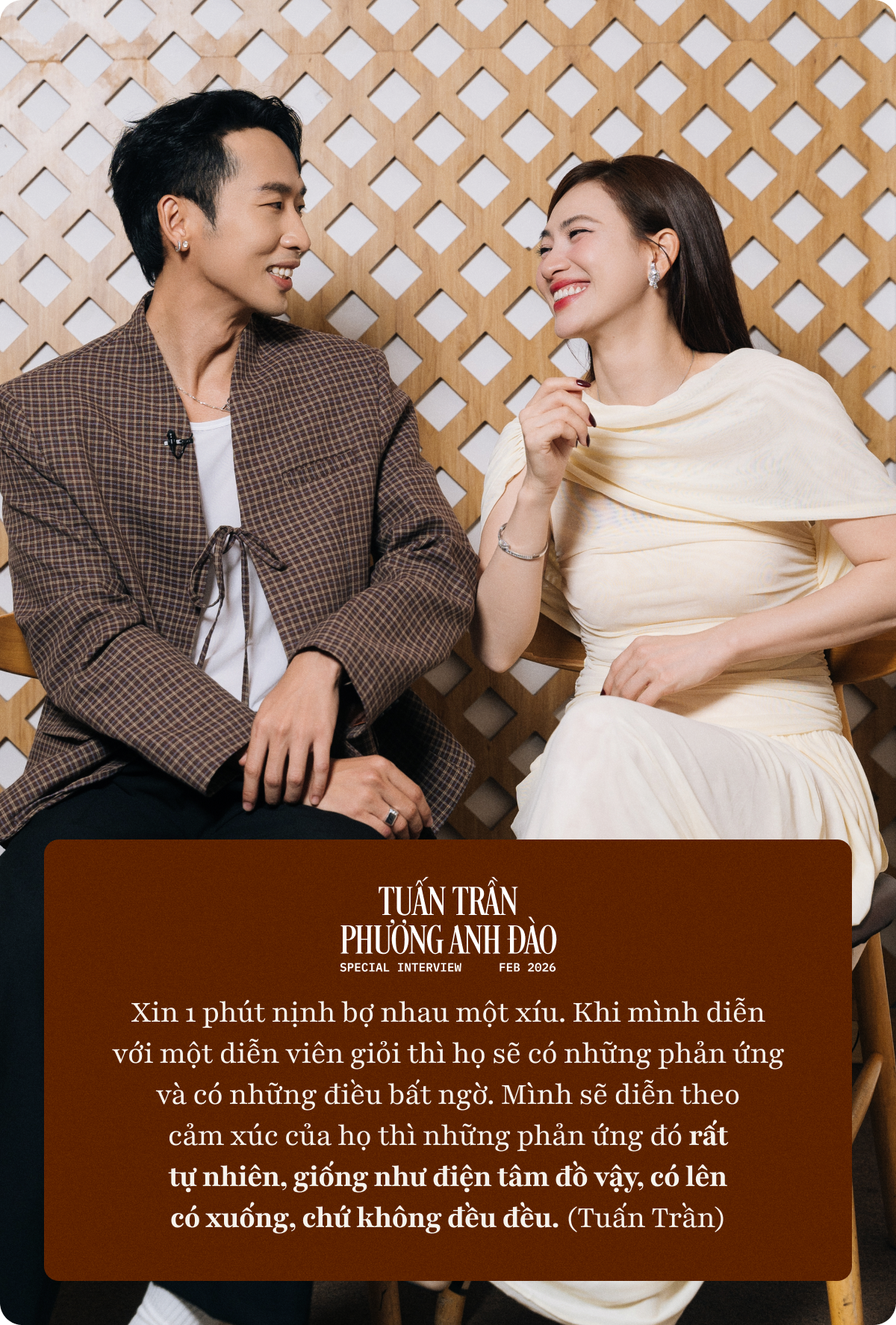 Tuấn Trần: Tôi gia trưởng thật nhưng luôn để ý phản ứng của Phương Anh Đào, chỉ cần cô ấy nói “Vậy hả?” là tôi nổi da gà- Ảnh 4.