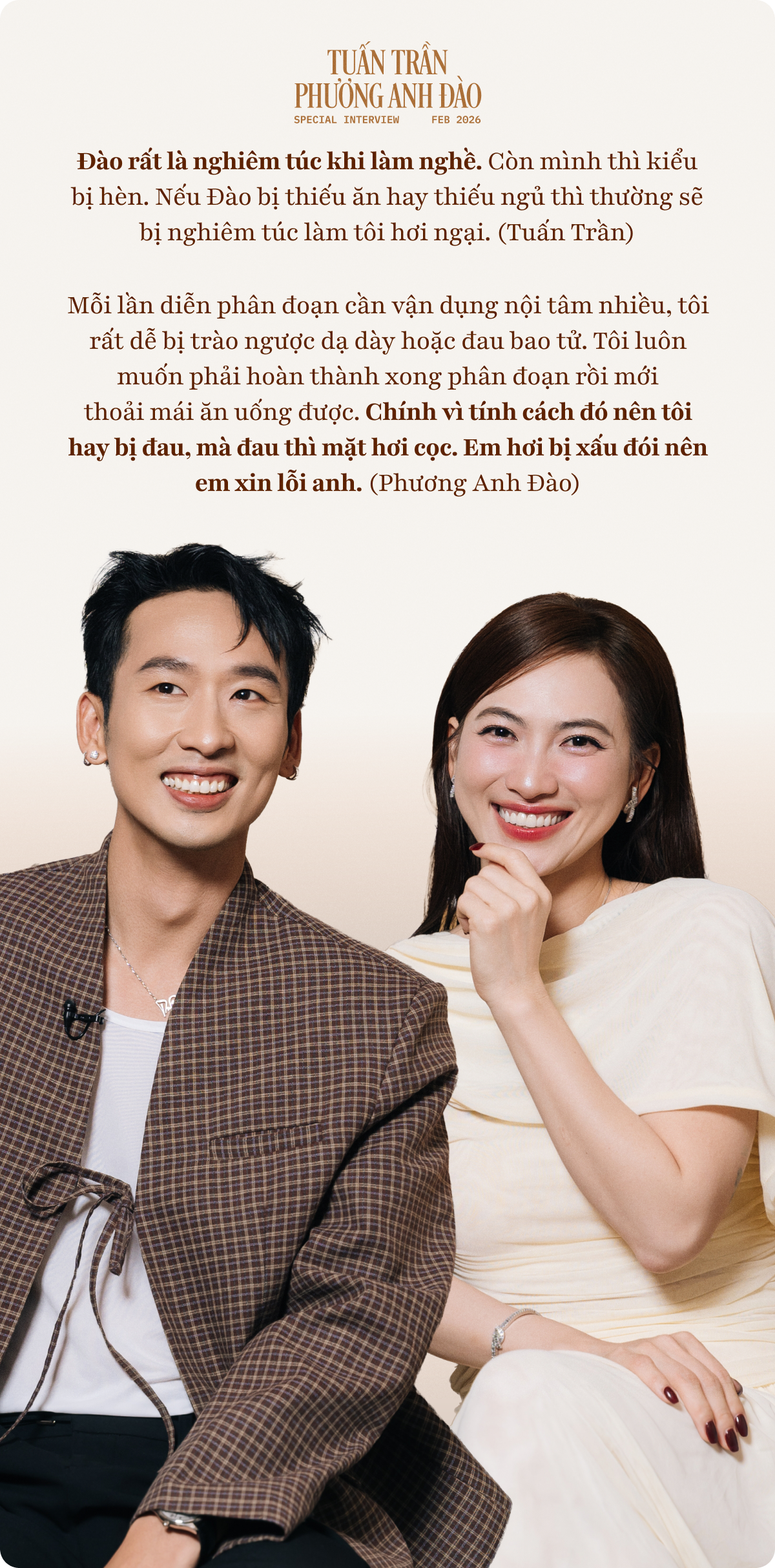 Tuấn Trần: Tôi gia trưởng thật nhưng luôn để ý phản ứng của Phương Anh Đào, chỉ cần cô ấy nói “Vậy hả?” là tôi nổi da gà- Ảnh 10.