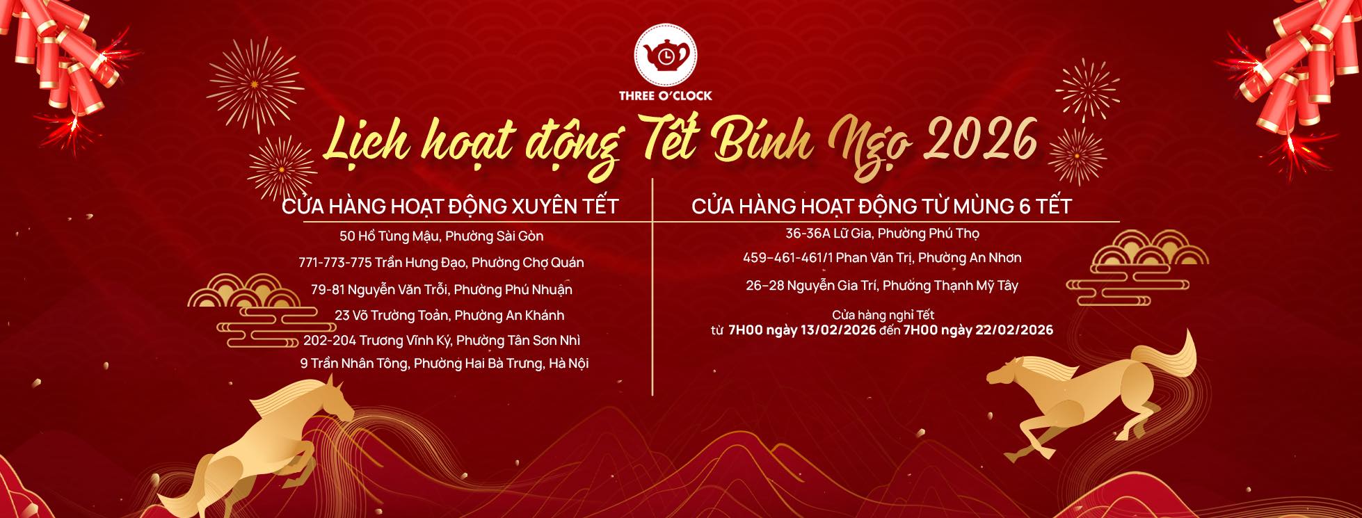 Lịch mở cửa và mức phụ thu của các chuỗi cà phê lớn tại TP.HCM dịp Tết Bính Ngọ 2026- Ảnh 12.