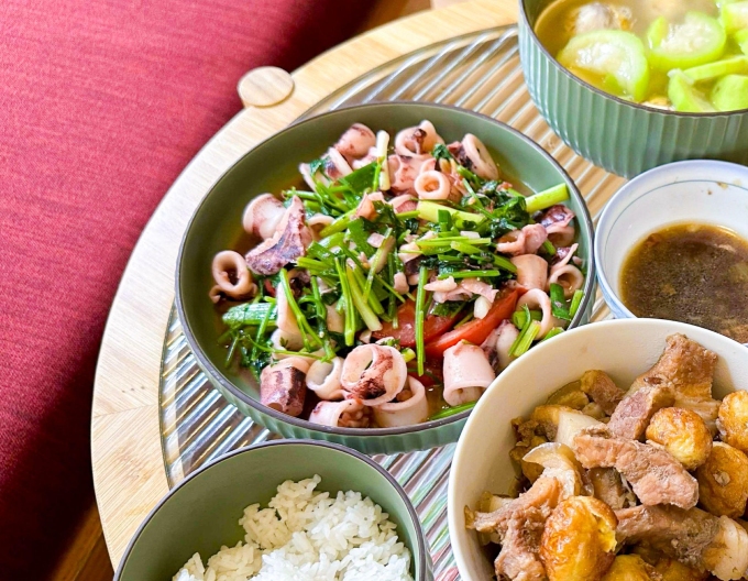 Mực chứa protein và omega-3 tốt cho sức khỏe của mẹ bầu. Ảnh: Kỳ Duyên