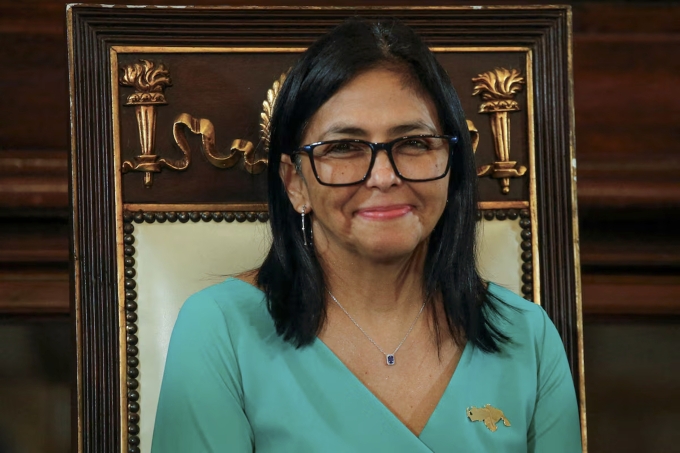 Bà Delcy Rodriguez tại Venezuela hôm 5/1. Ảnh: Reuters