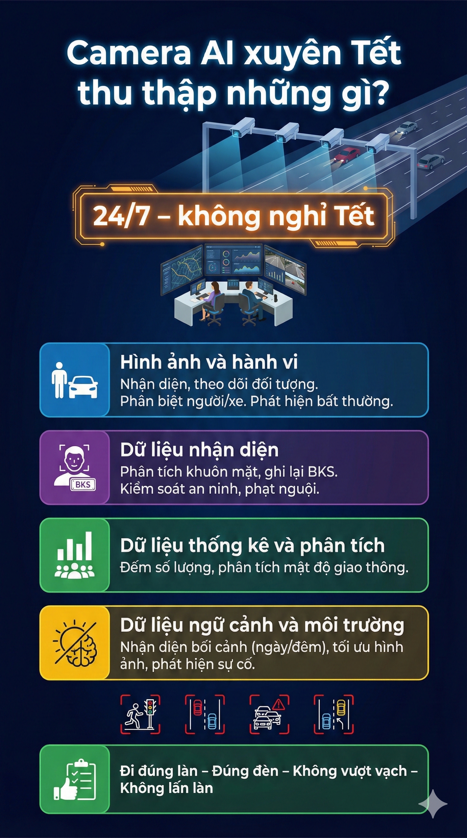 Camera AI có ghi hình và xử phạt xuyên Tết không? CSGT trả lời cụ thể- Ảnh 2.