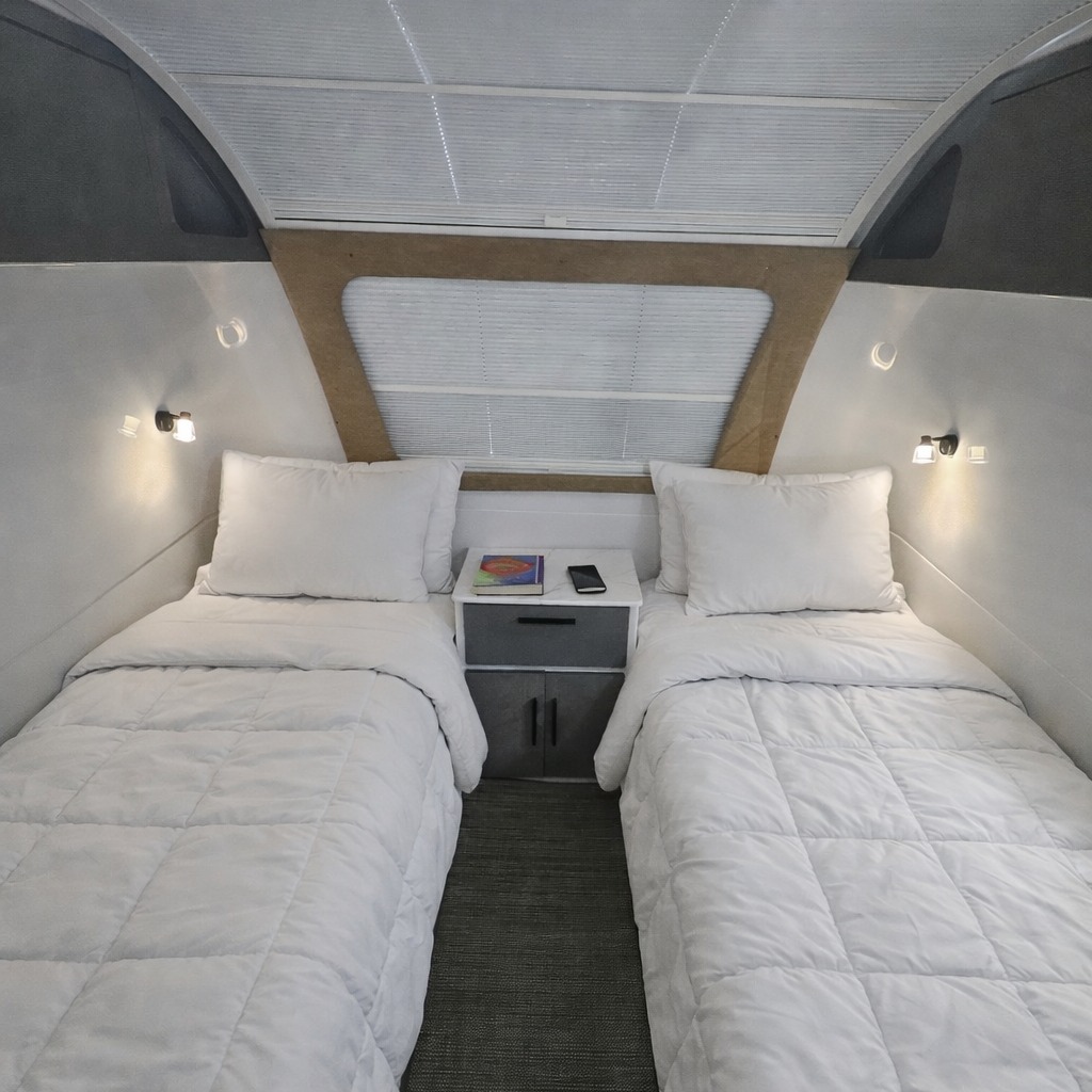 Bỏ phố về rừng theo cách đại gia: Nhà di động thách thức mọi thời tiết, nội thất như khách sạn 5 sao 6 nhà di động - Ảnh 9.