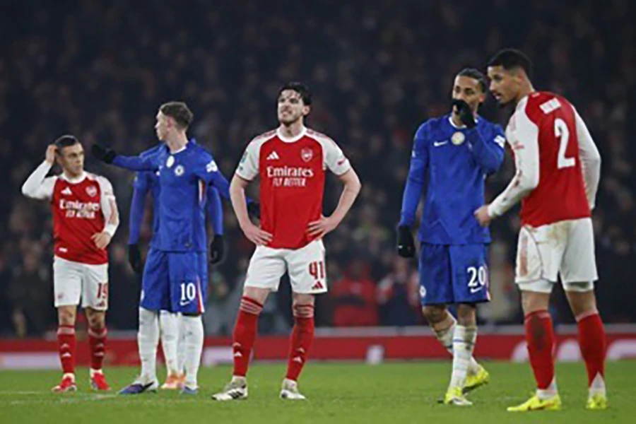 Arsenal thường hụt hơi trong giai đoạn cuối cuộc đua vô địch Premier League. ẢNH: EPA arsenal-vo-dich-premier-league.jpg