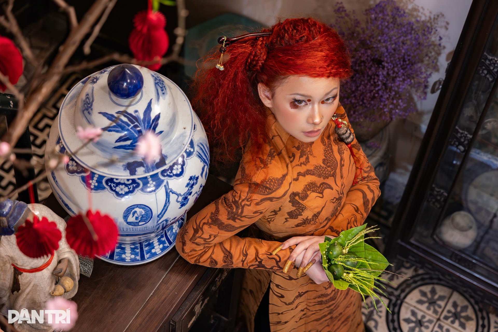 Cô gái Hà Nội triệu view thể hiện cá tính Gen Z với áo dài vằn hổ - 9 Cô gái Hà Nội triệu view thể hiện cá tính Gen Z với áo dài vằn hổ - 9