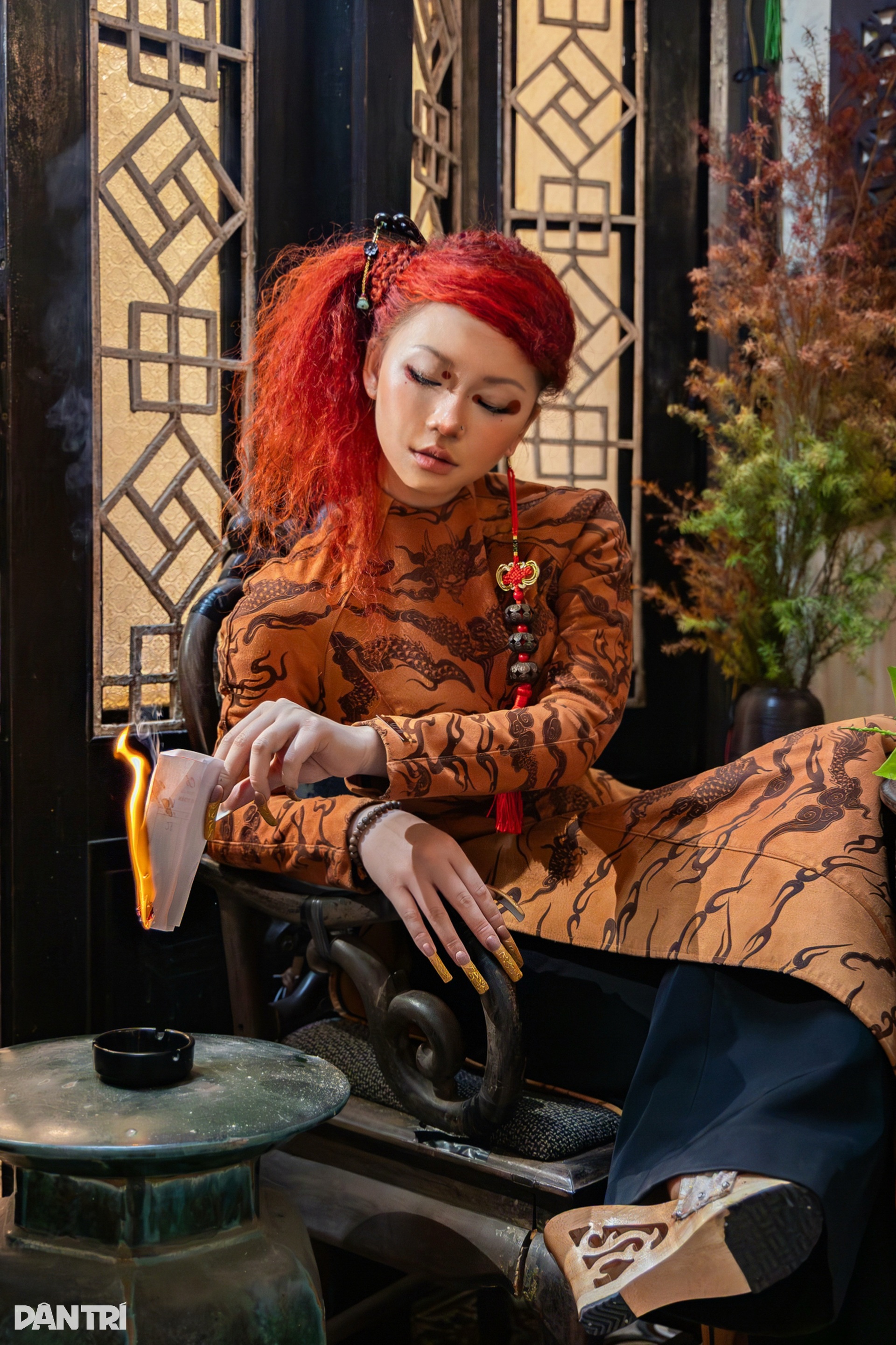 Cô gái Hà Nội triệu view thể hiện cá tính Gen Z với áo dài vằn hổ - 10 Cô gái Hà Nội triệu view thể hiện cá tính Gen Z với áo dài vằn hổ - 10