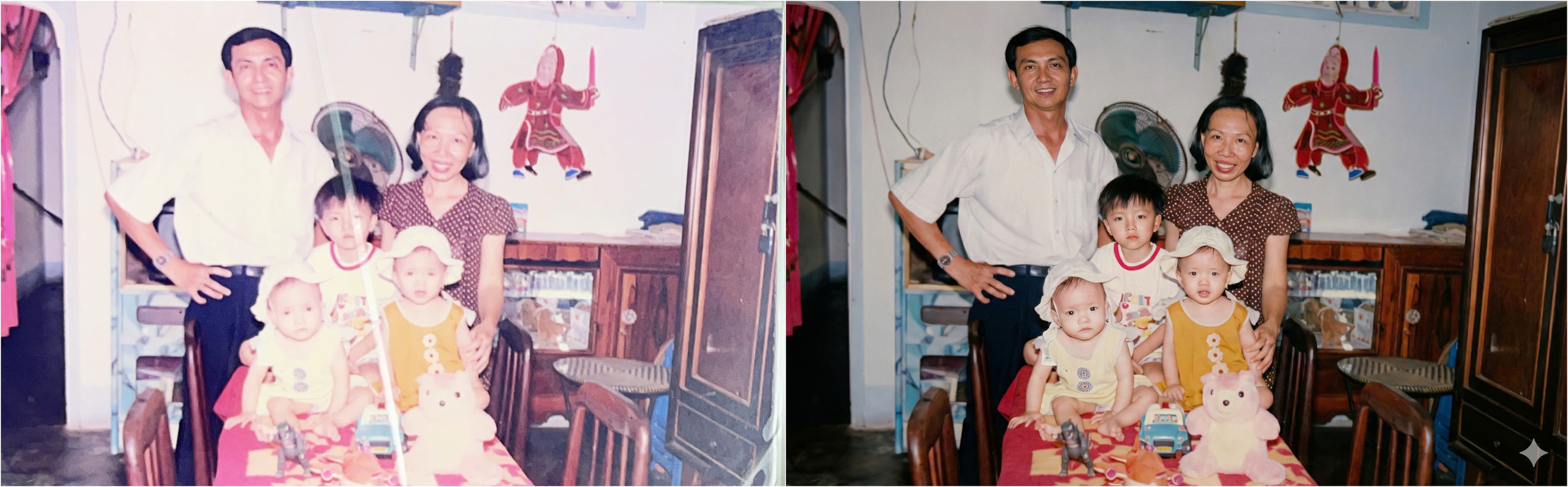 Cách dùng AI 'hô biến' ảnh tết xưa thành ảnh siêu nét 3 Cách dùng AI 'hô biến' ảnh Tết xưa thời 'ông bà anh' thành ảnh 8K siêu nét - Ảnh 3.