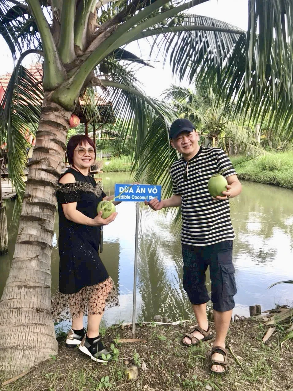 Du khách thích thú với giống dừa ăn được cả vỏ đồng tháp,vườn trái cây độc lạ,vú sữa nam hương,ăn được cả vỏ,vùng biên,hút khách