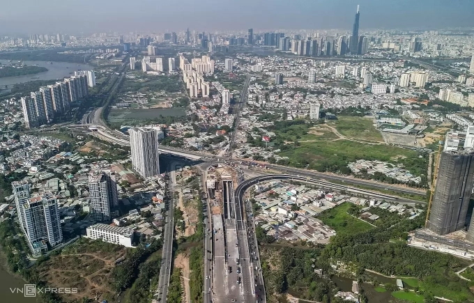 Nút giao An Phú, tháng 2/2026. Ảnh: Quỳnh Trần