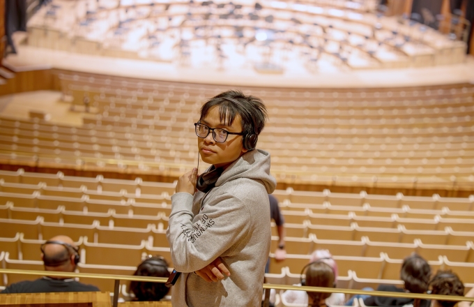 Phú Đức tại Nhà hát Opera, Sydney, Australia. Ảnh: Nhân vật cung cấp