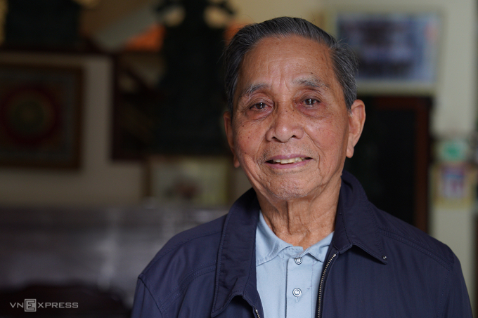 Ông Lê Trí Tập còn nguyên vẹn ký ức về ông Hồ Nghinh. Ảnh: Nguyễn Đông