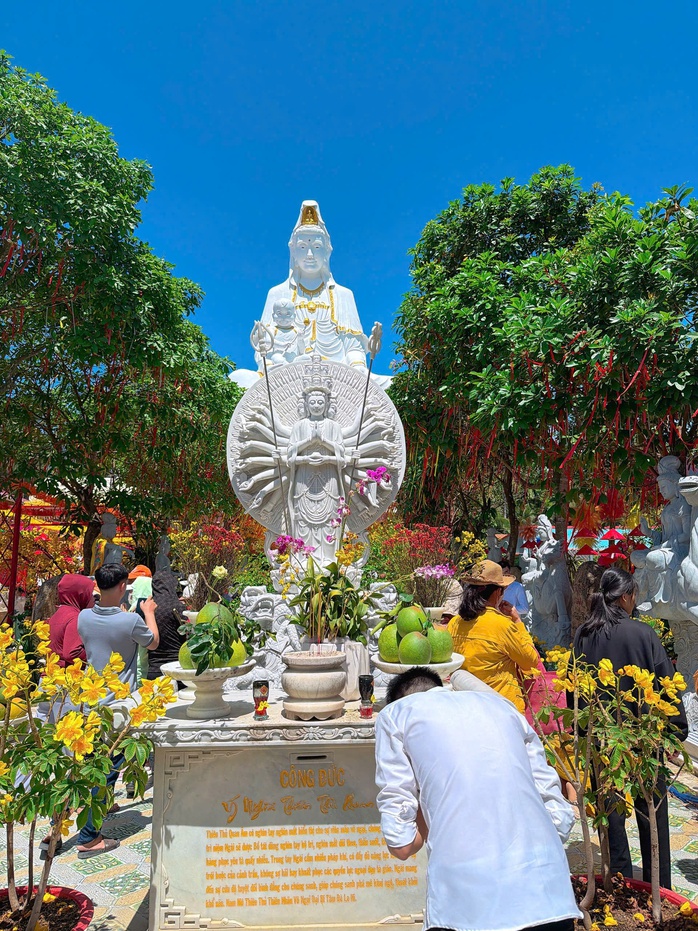 Người dân Cà Mau và Đồng Tháp chen chân cầu bình an ngày Tết 2026 - Ảnh 15.