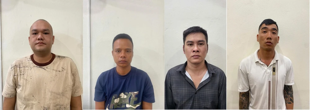 Các bị can trong vụ án. Ảnh: CA. 1000061981.jpg