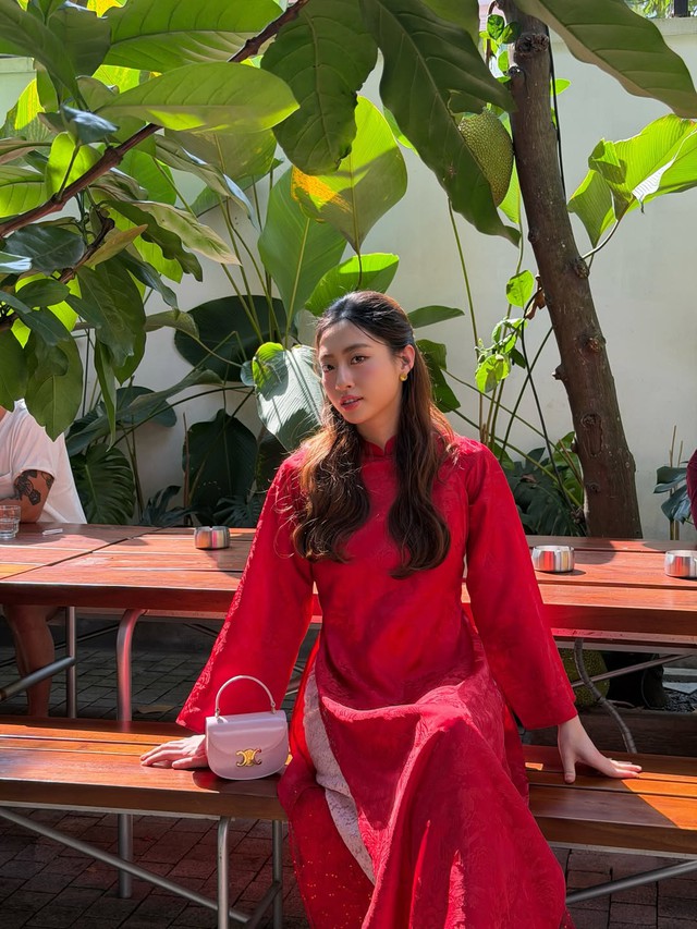 Túi xách nhỏ xinh nâng tầm bản phối áo dài du xuân 2026- Ảnh 6.