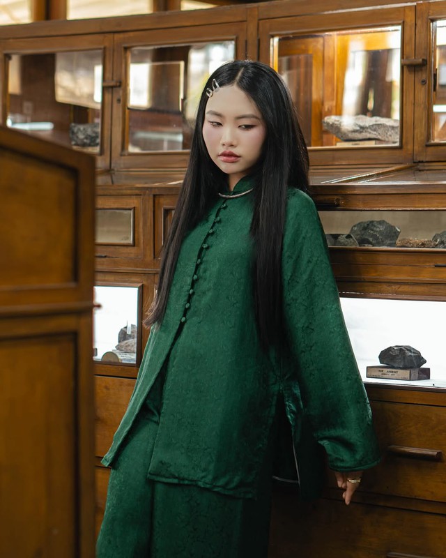 Nét duyên mộc mạc giữa sắc xuân với áo bà ba- Ảnh 2.