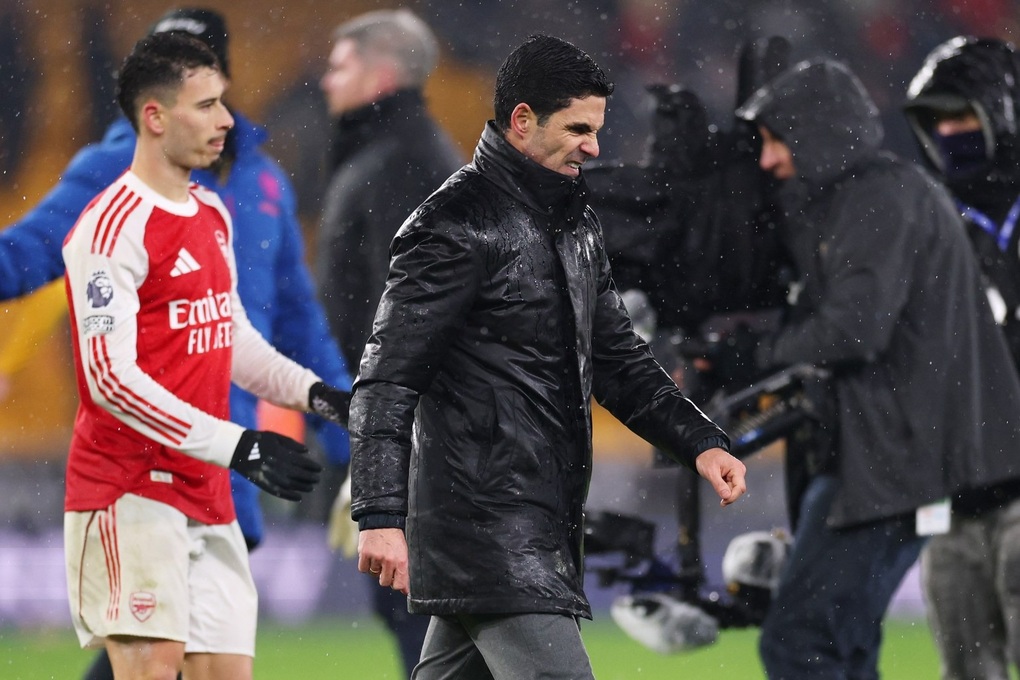 Phản ứng của HLV Mikel Arteta khi Arsenal mất chiến thắng trước Wolves - 2