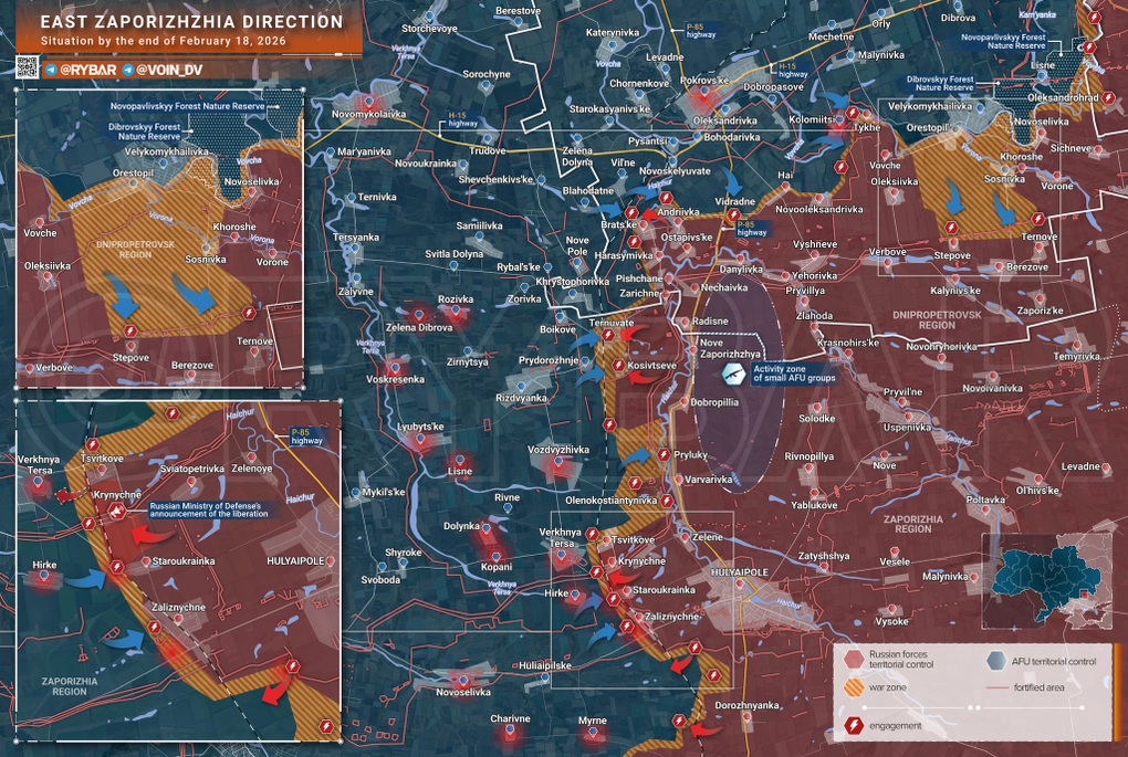 Chiến sự Ukraine 19/2: Thế trận ở Zaporizhia liên tục đảo chiều - 5