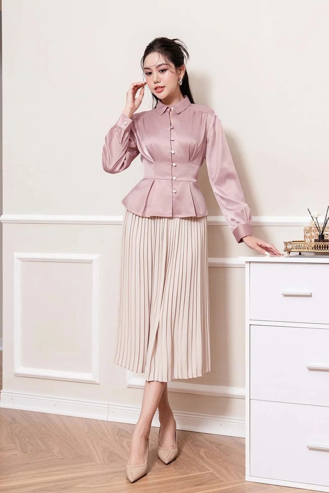 Sang trọng với trang phục vải lụa trong ngày đầu năm đi làm- Ảnh 3.