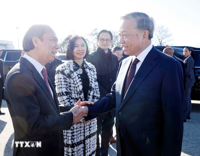 Tổng Bí thư Tô Lâm kết thúc chuyến tham dự Cuộc họp Khai mạc Hội đồng Hòa bình về Gaza tại Mỹ - Ảnh 3.