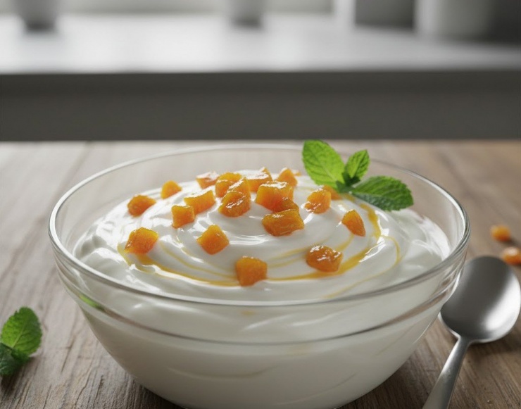 Cách giải quyết mứt Tết không tăng cân và lãng phí 3 Kết hợp xoài sấy và sữa chua Hy Lạp để có món ăn sáng bổ dưỡng.