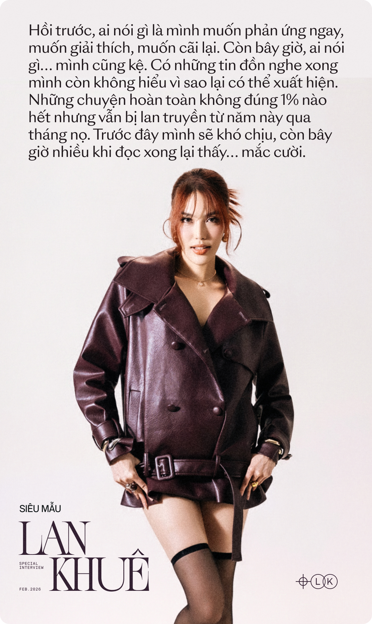 Siêu mẫu Lan Khuê: 