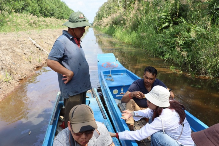 Du khách mê trải nghiệm ăn ong giữa rừng Cà Mau 8 Đứng quan sát trong cảm giác vừa hồi hộp vừa thích thú, chị Nguyễn Ngọc Vân (tới từ Hà Nội) cho biết, vợ chồng chị đã đi du lịch nhiều nơi trong và ngoài nước nhưng đây lần đầu đến Cà Mau.