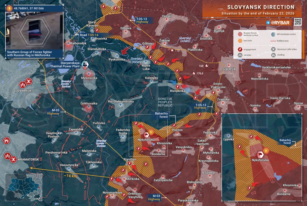 Chiến sự Ukraine 23/2: Nga rút khỏi Pokrovske để tránh bị bao vây - 9