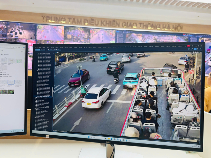 Camera AI theo dõi giao thông tại Hà Nội. Ảnh: Phạm Chiểu
