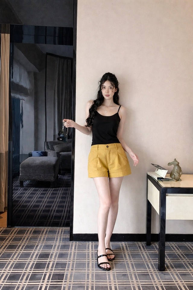 Sành điệu xuống phố cùng áo hai dây và quần shorts ngày nắng- Ảnh 5. Sành điệu xuống phố cùng áo hai dây và quần shorts ngày nắng- Ảnh 5.