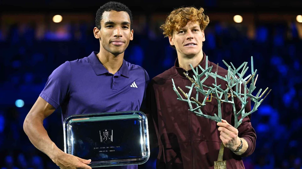 Auger-Aliassime và Sinner. Ảnh: ATP so-1-the-gioi-sinner-3.jpg