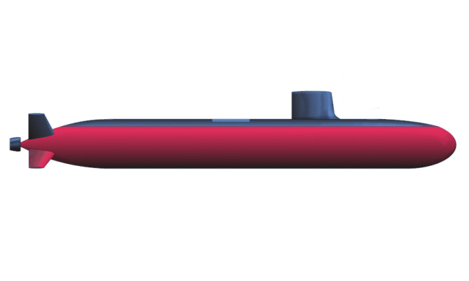 Mô phỏng tàu ngầm hạt nhân lớp Type-095 của Trung Quốc. Đồ họa: H.I. Sutton