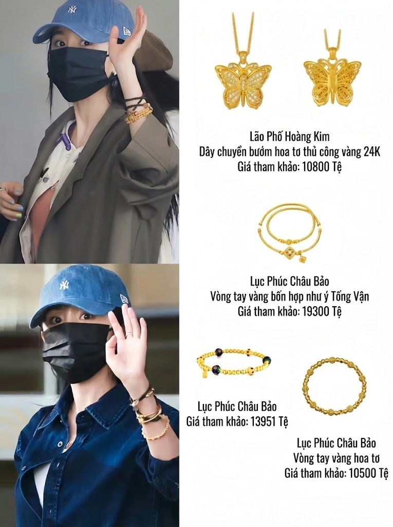 Gợi ý mua vàng ngày vía Thần Tài: Học hỏi phong cách đeo vàng nạp phúc chiêu tài 