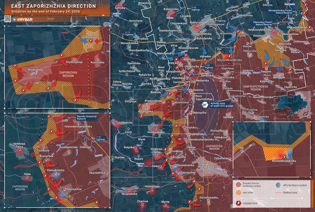 Chiến sự Ukraine 25/2: Nga tiếp tục rút lui ở Pokrovske, tránh bị bao vây - 6