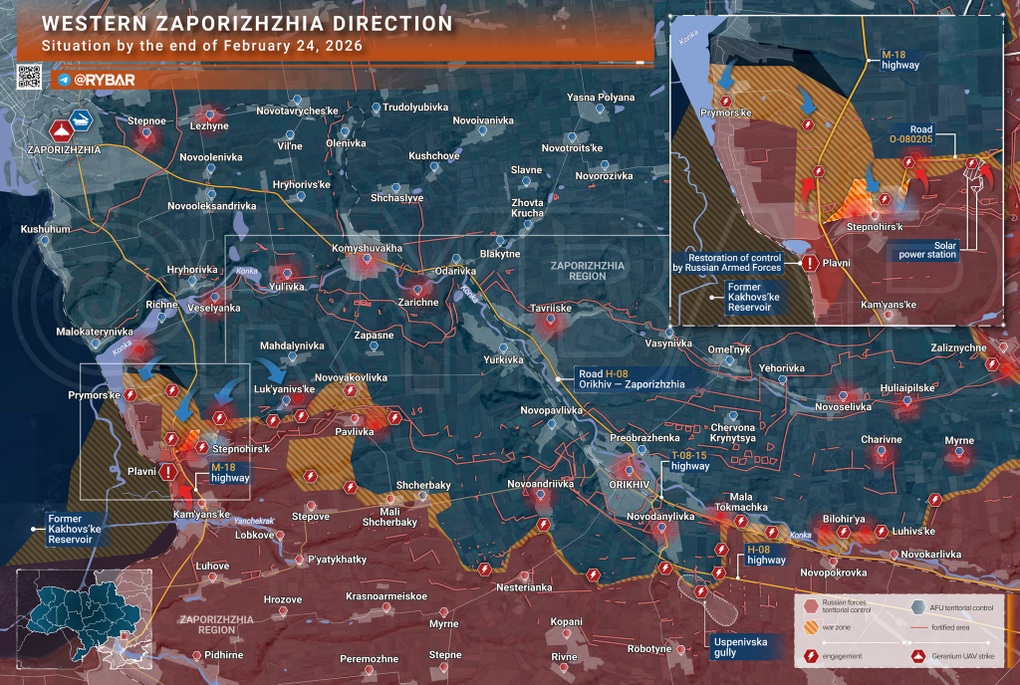 Chiến sự Ukraine 25/2: Nga tiếp tục rút lui ở Pokrovske, tránh bị bao vây - 7