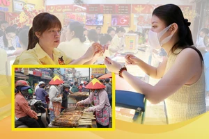 Người dân TP.HCM đổ xô mua vàng, cá lóc nướng ngày vía Thần Tài 