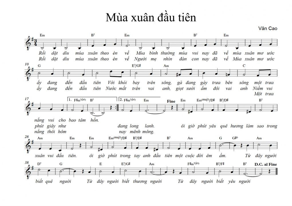 Câu chuyện đặc biệt phía sau bài hát Mùa xuân đầu tiên của Văn Cao - 3