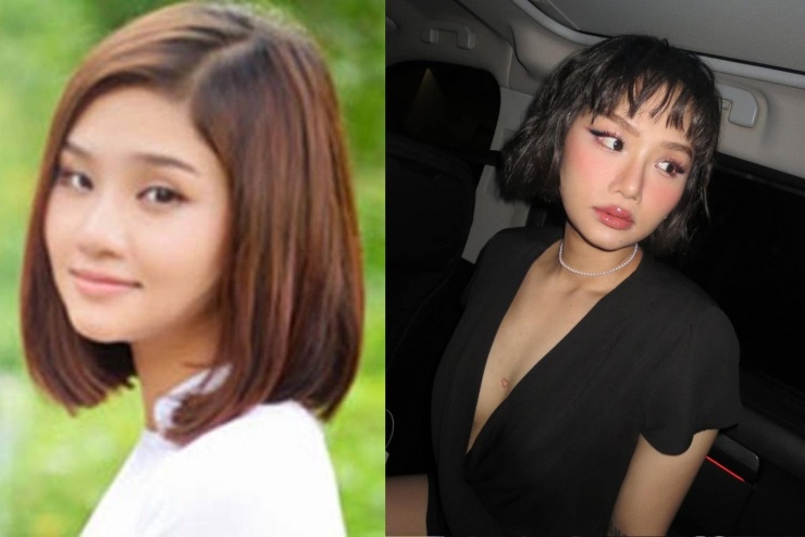 Miu Lê khoe diện mạo mới sau khi tháo sụn mũi, nhan sắc tự nhiên gây chú ý 4 Nhan sắc Miu Lê trước và sau khi sửa mũi.