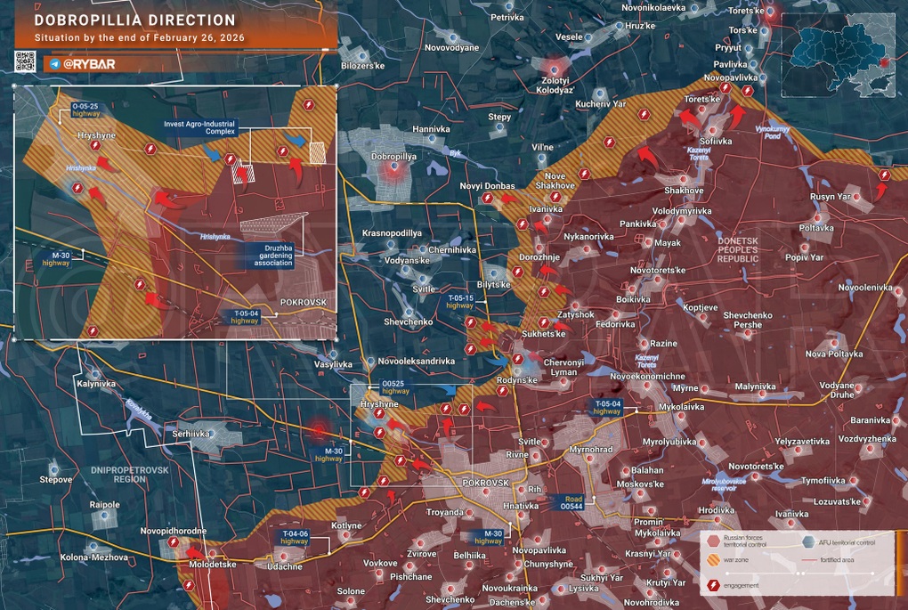 Chiến sự Ukraine 27/2: Nga có bước đột phá quan trọng ở tây bắc Pokrovsk - 4