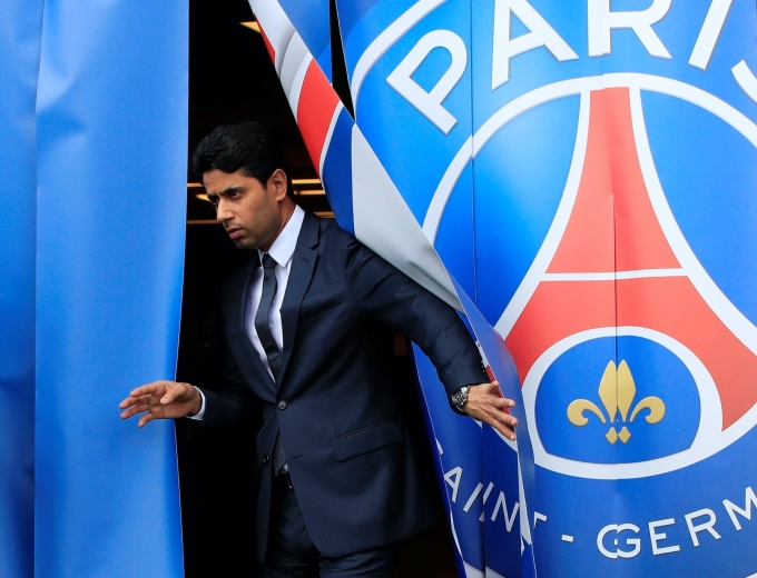 Chủ tịch PSG Nasser Al Khelaifi. Ảnh: AFP