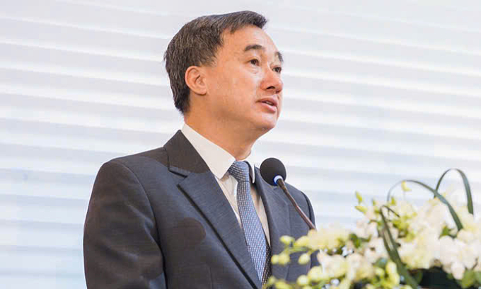 Thứ trưởng Trần Văn Thuấn phát biểu tại lễ miting. Ảnh: Thu Thủy