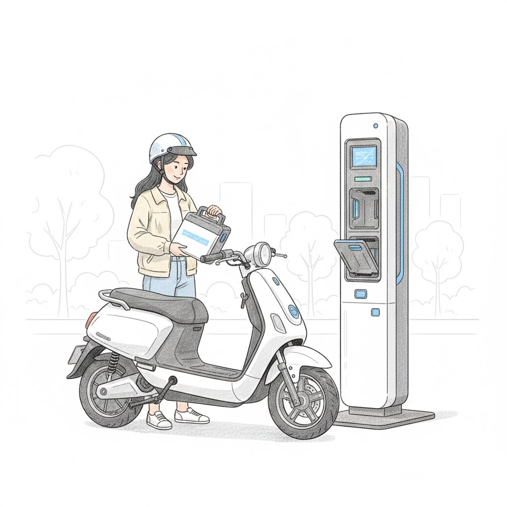 Xe máy điện đổi pin nở rộ tại Việt Nam: 2 phút có pin đầy, giá tiền rất quan trọng!- Ảnh 1.