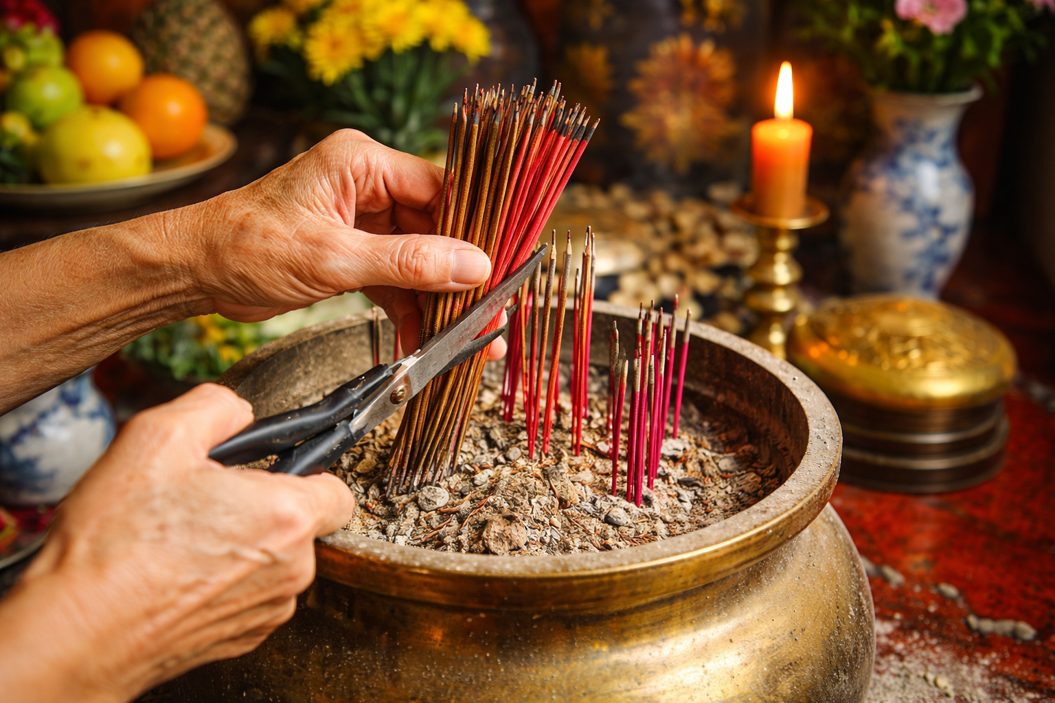 3 đại kỵ tuyệt đối tránh khi tỉa chân nhang ngày ông Táo để không 