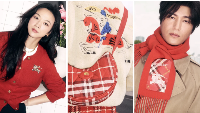 Bộ sưu tập Tết Bính Ngọ 2026 tại Trung Quốc của hãng Burberry. Ảnh: CNBC