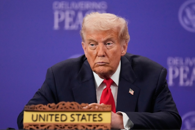 Tổng thống Mỹ Donald Trump tại Kuala Lumpur, Malaysia tháng 10/2025. Ảnh: AP